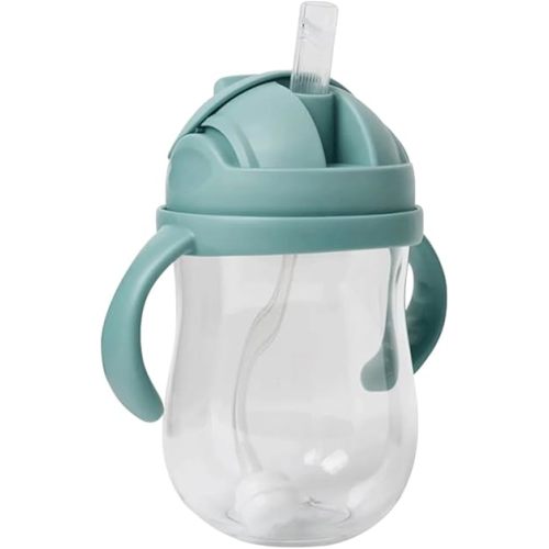 PandaEar Tritan Sippy Cup with Weighted Straw, Spill-Proof Baby Straw Cup with Easy-Grip Handles, Drink from Any Angle, 10 oz, for Babies 6 Months and Up