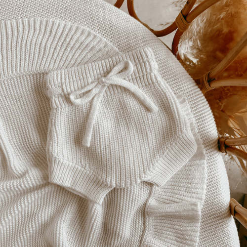 Mini Knit Shorties - Milk – Blossom and Pear