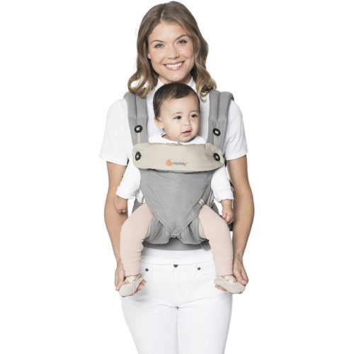 Ergobaby 360 All-Position Baby Carrier with Lumbar Support (12-45 Pounds), Grey