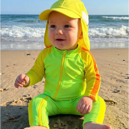 Sunsuit - Long Sleeve Romper Swimsuit | "Volt"
