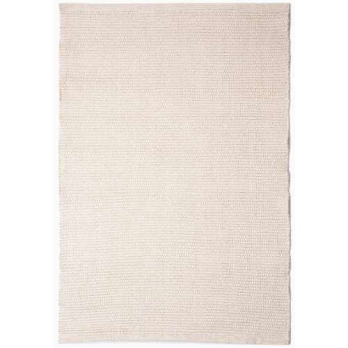 Solid Natural Flatweave Eco Cotton Rug