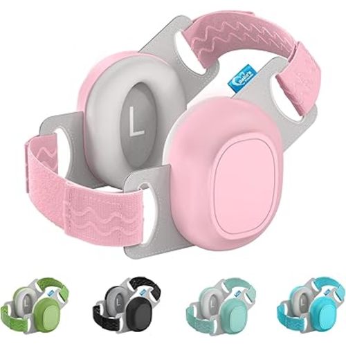 Bella's Friends Baby Ear Protection for Infants & Toddlers(3–48 Months), 24dB Noise Cancelling Headphones, Comfy Earmuffs for Airplane, Party & Sleep, Baby Travel Essential, Infant Gift, Pink