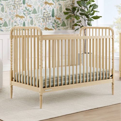 Delta Children Serena 4-in-1 Convertible Crib - Sandstone: Converts to Daybed, Toddler Bed, Full-Size