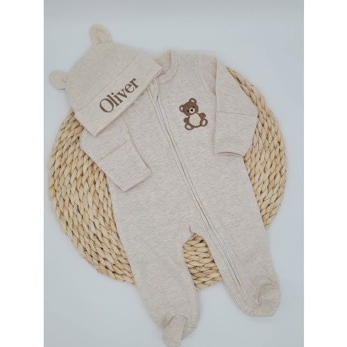 Personalized Baby Boy Teddy Bear Outfit