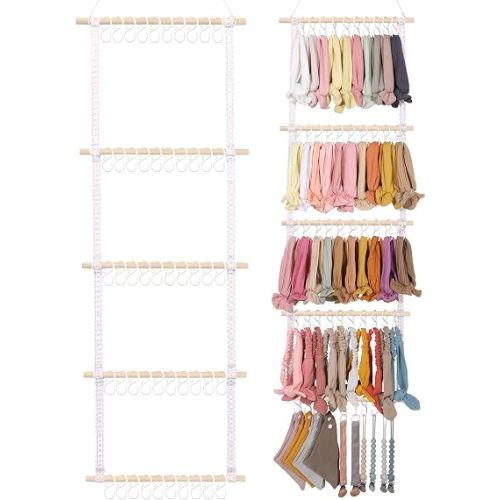 POVETIRE Headband Holder Bow Organizer for Girls, Baby Head Bands Storage
