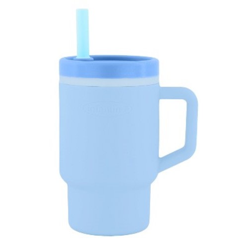 Infantino 9 fl oz Silicone My 1st Tumbler Soft Sippy Cup - Cloud Blue
