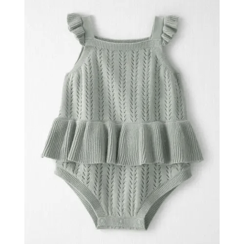 Baby Girl Organic Cotton Sweater Knit Bubble - Little Planet | Carter's