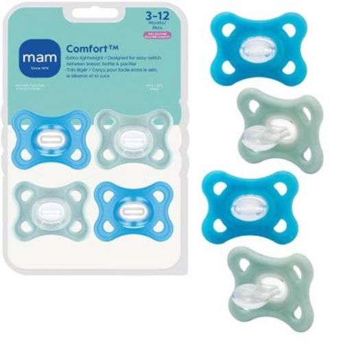 MAM Comfort Pacifiers 3-12m - Boy - 4pk