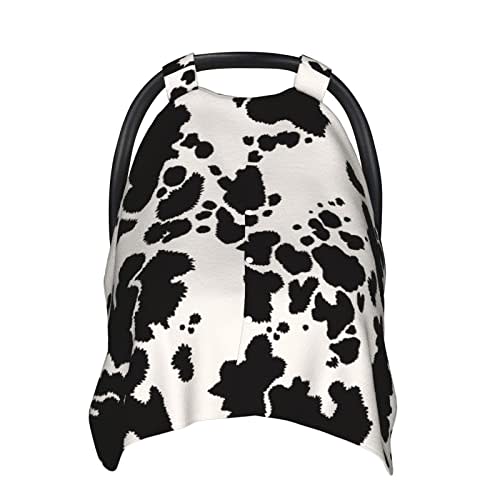 Cow Prints Baby Car Seat Canopy Cover Multi Use Nursing Cover for Newborn Car Seat Canopy Mom Nursing Breastfeeding Covers Newborn Shower Gifts