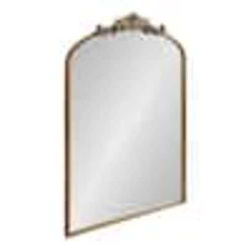 Kate and Laurel Arendahl 36 in. x 23.75 in. Traditional Arch Gold Framed Decorative Wall Mirror 220473