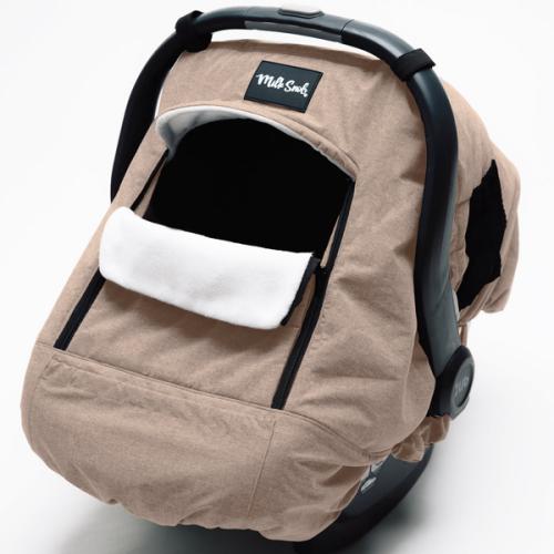 Milk Snob winter car seat cover - fawn