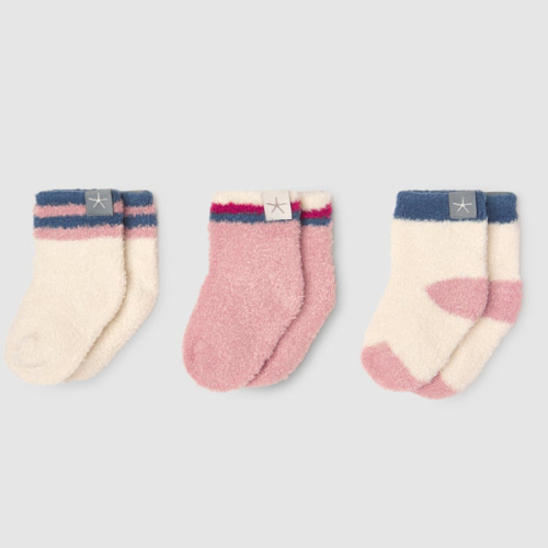 CozyChic Lite® Baby Heart 3 Pack Sock Set | Barefoot Dreams®