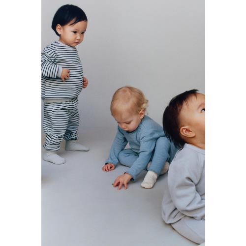 LACE TRIM BODYSUIT AND LEGGINGS SET - Chalk pink | ZARA United States