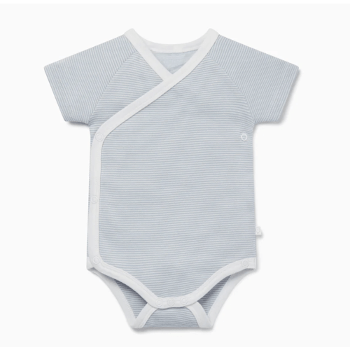 Short Sleeve Kimono Bodysuit White / Newborn