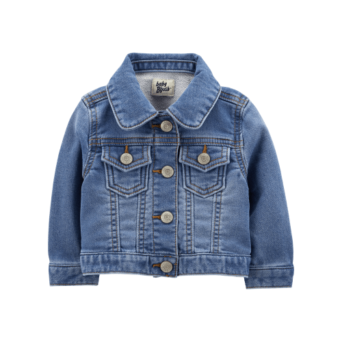 Baby Girl Knit-Like Denim Jacket - Dark Wash - OshKosh B'gosh | Carter's
