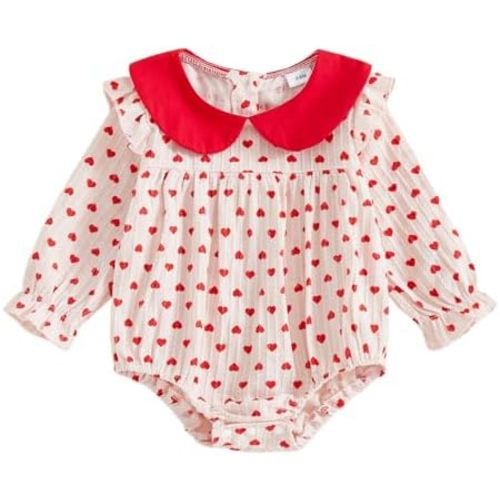 MoZiKQin Baby Girl Thanksgiving Outfit Turkey Bubble Romper Long Sleeve Doll Collar Plaid Jumpsuit Boutique Fall Clothes