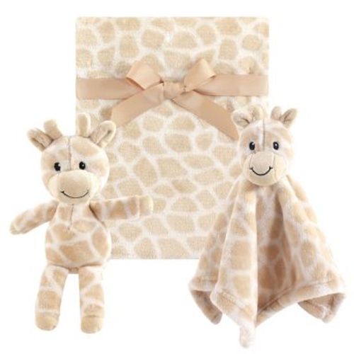 Hudson Baby Infant Plush Blanket, Security Blanket and Toy Set, Giraffe, One Size