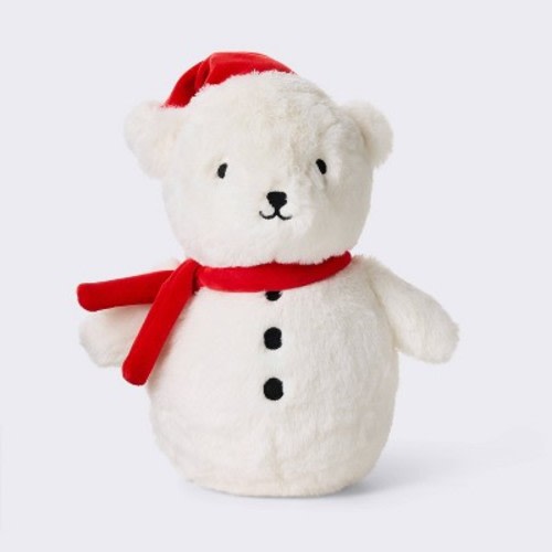 Holiday Snow Bear Plush Stuffed Animal Toy - Cloud Island™