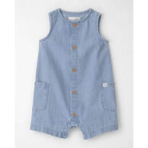 Baby Organic Cotton Chambray Romper  - Little Planet | Carter's