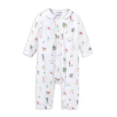Unisex 12 Days of Christmas Twill Cambridge Romper - Baby