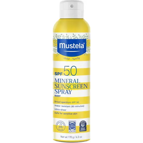 Mustela Baby Mineral Sunscreen Spray SPF 50 Broad Spectrum - 6 fl.oz.