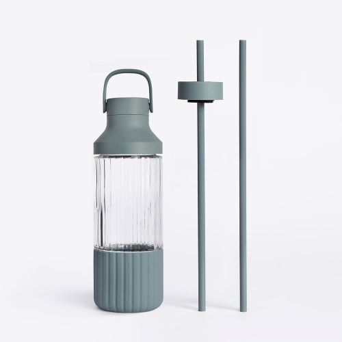 Beast Health™ Dual Cap Glass Hydration Bottle