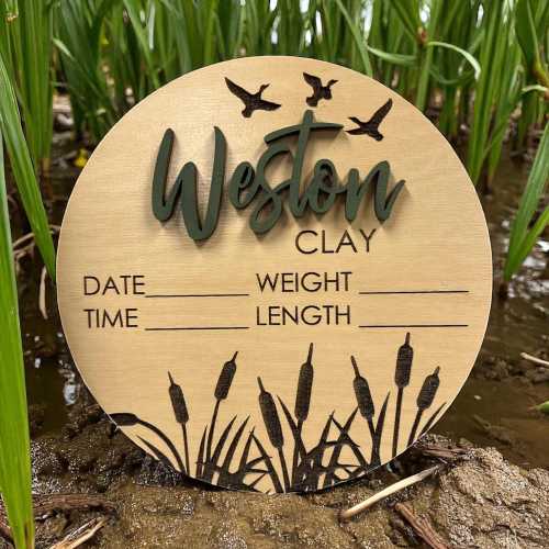Duck Hunting Baby Name Round