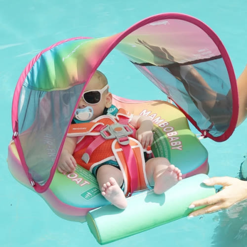 Mambobaby Float with Canopy and Tail Rainbow