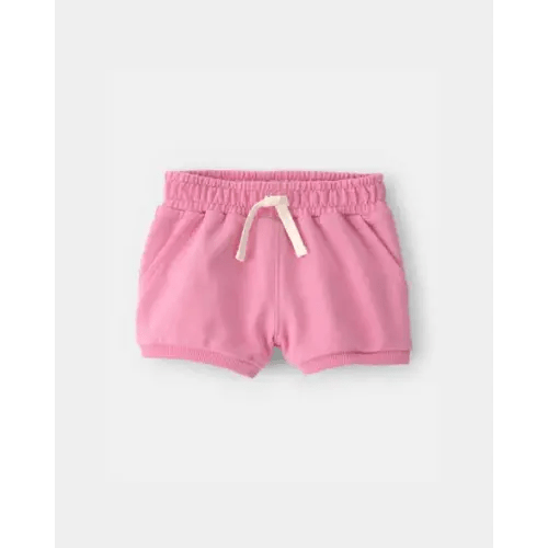 Baby Girl French Terry Shorts - Pink | Carter's (Newborn)