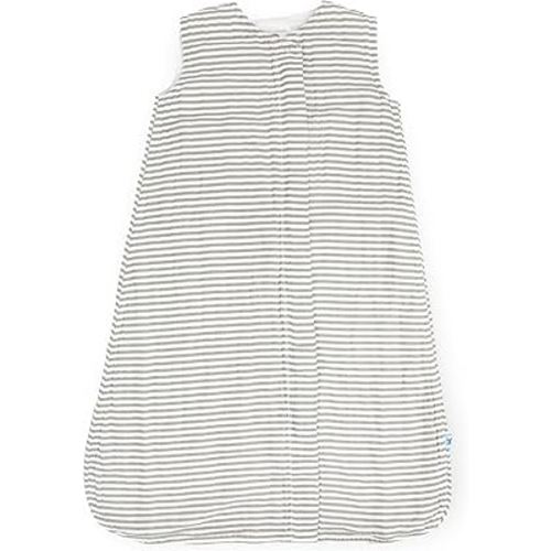 Little Unicorn 6-12 Month Premium Muslin Sleep Sack 1.1 TOG | Soft & Breathable Muslin Cotton for safer sleep | 2 way zipper (Grey Stripe)
