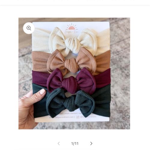 Autumn Solid Basics | Waffle Baby Bow Bundle