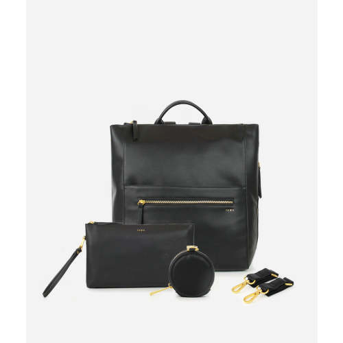 The Square Diaper Bag Bundle - Black