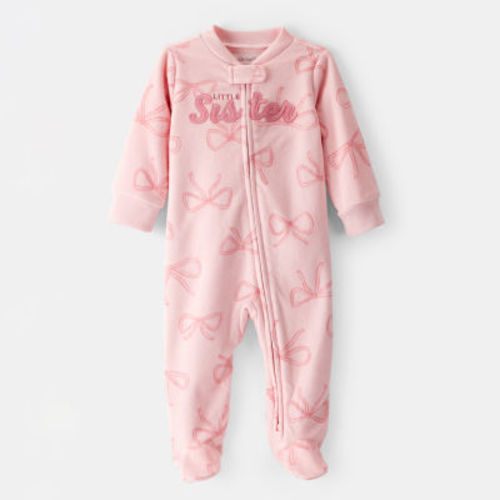 Carter's Fleece Baby Girls Sleep and Play