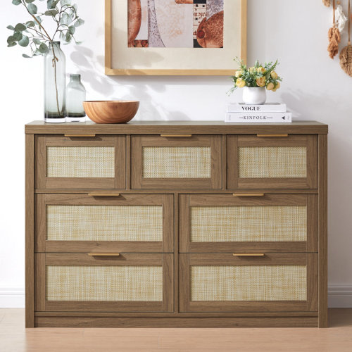 Millwood Pines Dearbhaile 47" W 7 - Drawer Dresser & Reviews | Wayfair