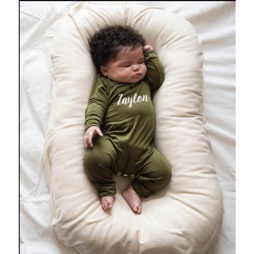 Personalized Silky Long Sleeve Baby Romper for Boys and Girls--Boy, Girl, Gender Neutral, Trendy, Baby Shower gift, newborn
