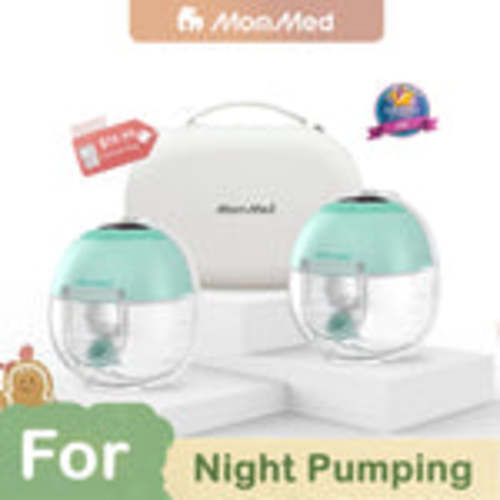 MomMed S33 Luma Double Wearable Breast Pump with Night Light