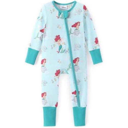 Disney Marvel Baby Girl Clothes Organic Cotton Zipper Footie 0-18 Months
