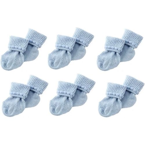 Nurses Choice 6 Pack Cotton Unisex Baby Socks (3-6 Months)