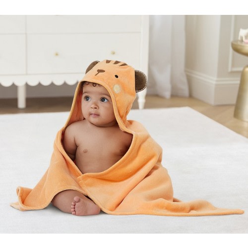Tiger Plush Baby Hooded Towel