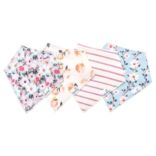 4 Pack Baby Bandana Bibs - Morgan