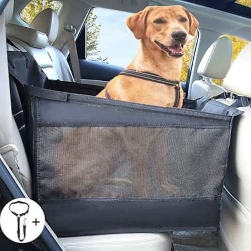 Large Dog Car Seat - Dog Car Seat Extender, Pet Car Seat, Water-Resistant for Cars, Trucks, SUVs, Full Seat, Half Seat and Floor Coverage