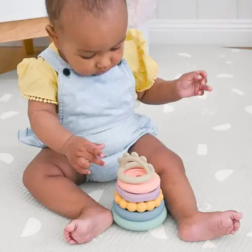 Little Rawr Silicone Stacking Teether Beads | Baby Bunting AU