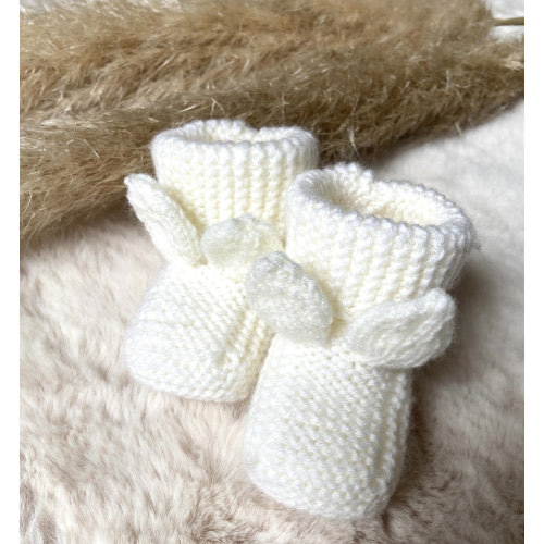 Baby bunny socks, bunny baby shoes, baby shoes with ears, baby socks, knitted baby socks, baby shoes, newborn socks, merino baby