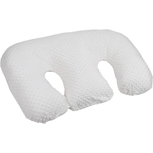 Multifunctional Maternity Breastfeeding Pillow Twins Nursing Support Pillow for Pregnant Women Newborn Feeding Bed Artifact (White)