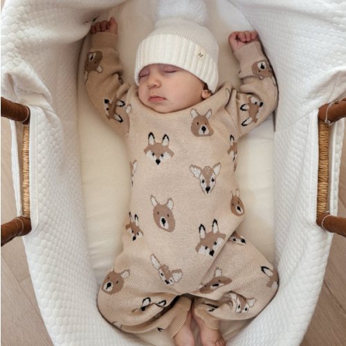 Woodland Jacquard Jumpsuit Newborn