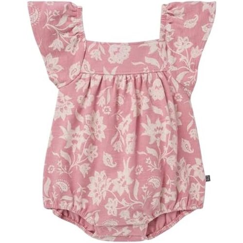 Modern Moments by Gerber Baby Girls' Lace Ruffle Bubble Romper