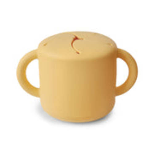 Mushie Baby Silicone Snack Cup - Yellow