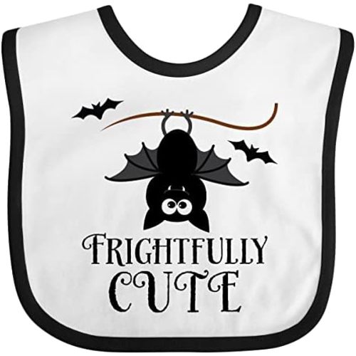 inktastic Halloween Bat Frightfully Cute Holiday Baby Bib