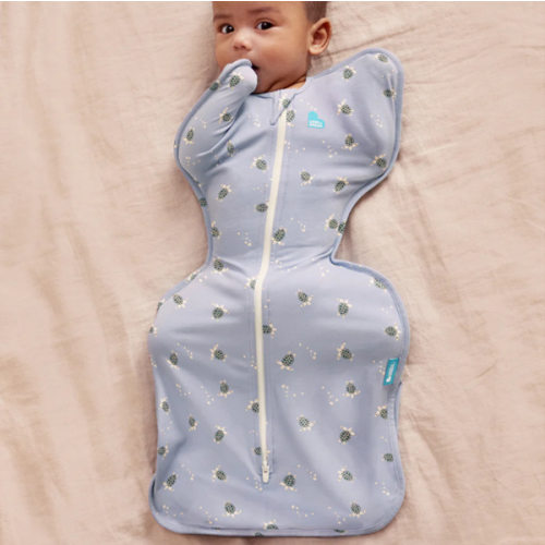 Swaddle Up™ 1.0 TOG Cotton Mist Blue Turtally