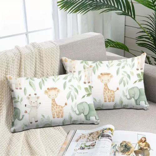 2pcs nursery throw pillow covers soft short - Temu Australia